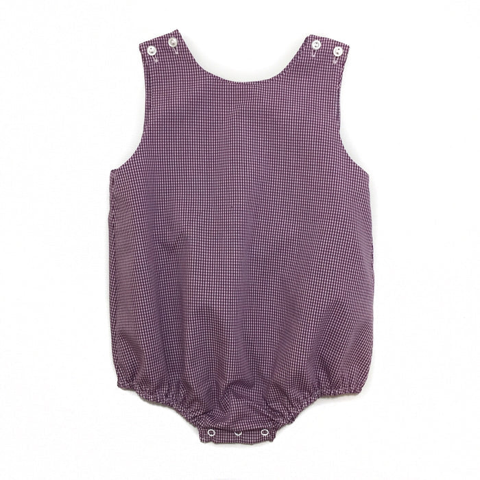 Banbury Button Shoulder Bubble Purple Check