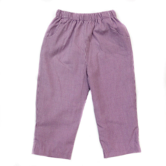 Banbury Cross Purple Gingham Pant