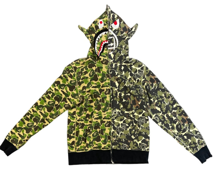 Bape Hoodie "Green Camo"