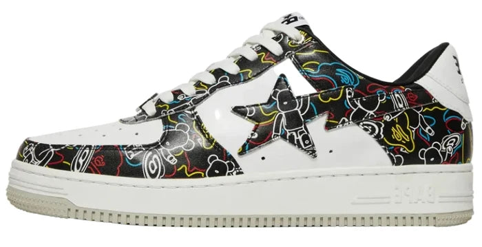 Bapesta Low Medicom Toy x Bapesta Camo Black"