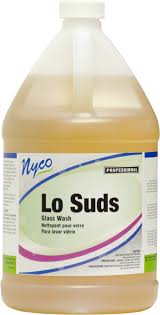 BAR GLASS WASH / LOW SUD / GALLON (4/CS) [BGW]