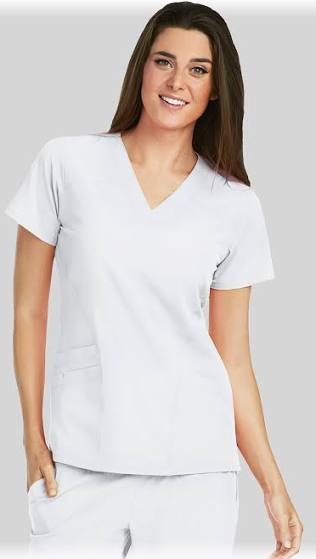 Barco One 5-Pocket V-Neck Yoke & Side Panel Scrub Top