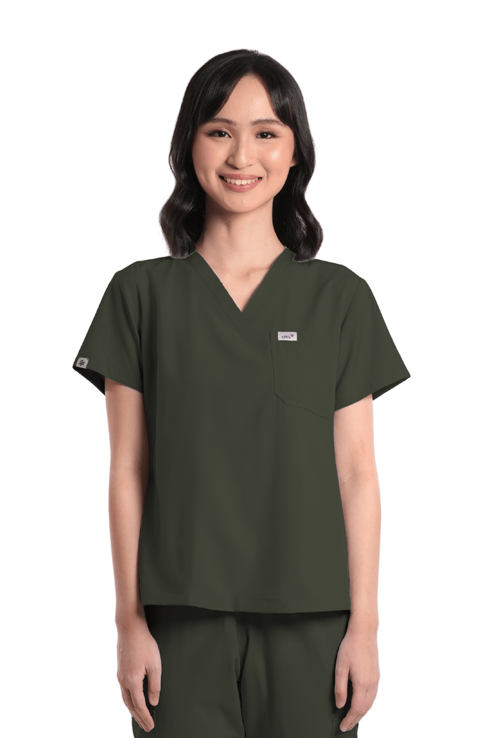 Basicflex® Custom Fit V-Neck Women Scrub Top