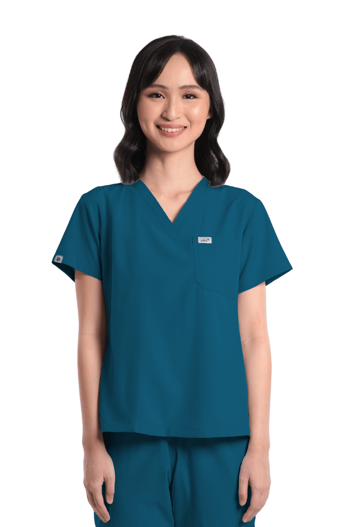 Basicflex® Custom Fit V-Neck Women Scrub Top