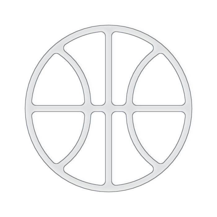 Basketball Serving Tray Acrylic Router Template