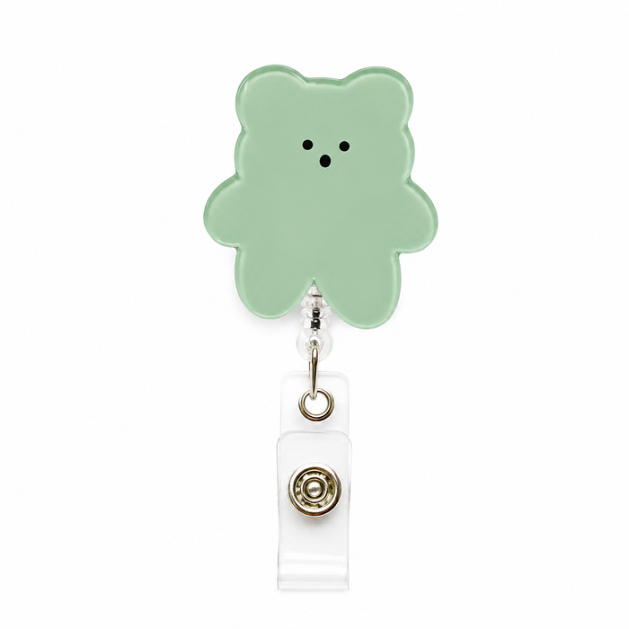 Bear Badge Holder with CLip