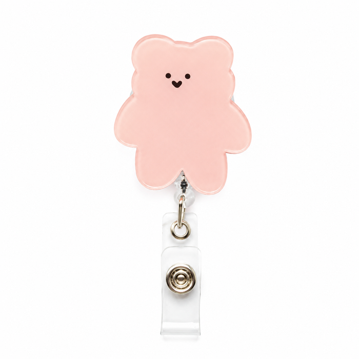 Bear Badge Holder with CLip