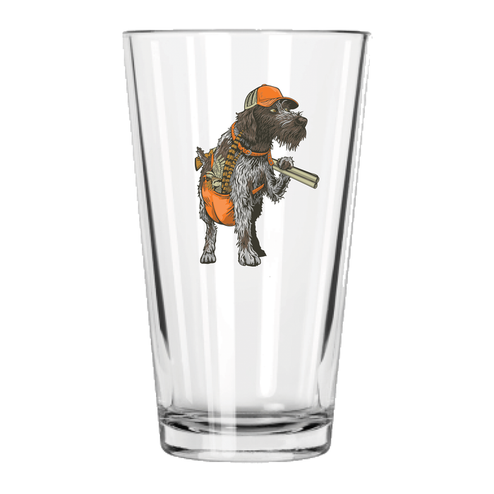 Bearded Bird Dog Pint Glass