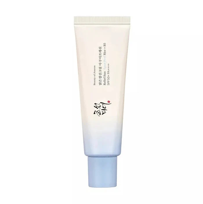 BEAUTY OF JOSEON Relief Sun Aqua Fresh Rice + B5 Sunscreen Spf50+ واقي الشمس الكيميائي المطور بالارز من بيوتي اوف جوسون