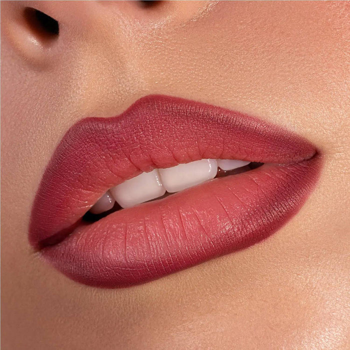 Berry Pop Lip Crayon model look - lips close-up.
