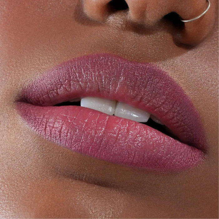 Berry Pop Lip Crayon model look - lips close-up.