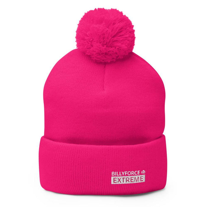 Billyforce Extreme Pom-Pom Beanie (Pink & Black) - Billyforce Shop