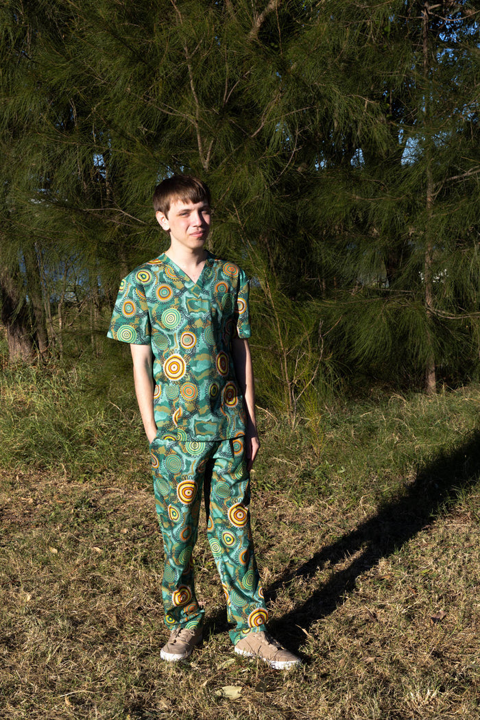Birthing Grounds - Unisex Printed Scrub Pants