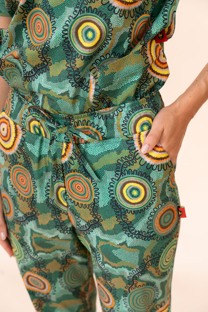 Birthing Grounds - Women's Premium Printed Scrub Pants