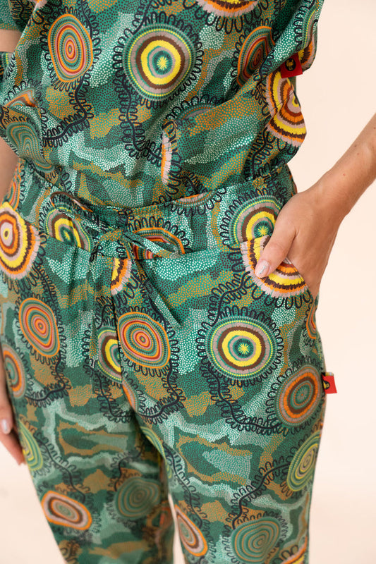 Birthing Grounds - Women's Premium Printed Scrub Pants