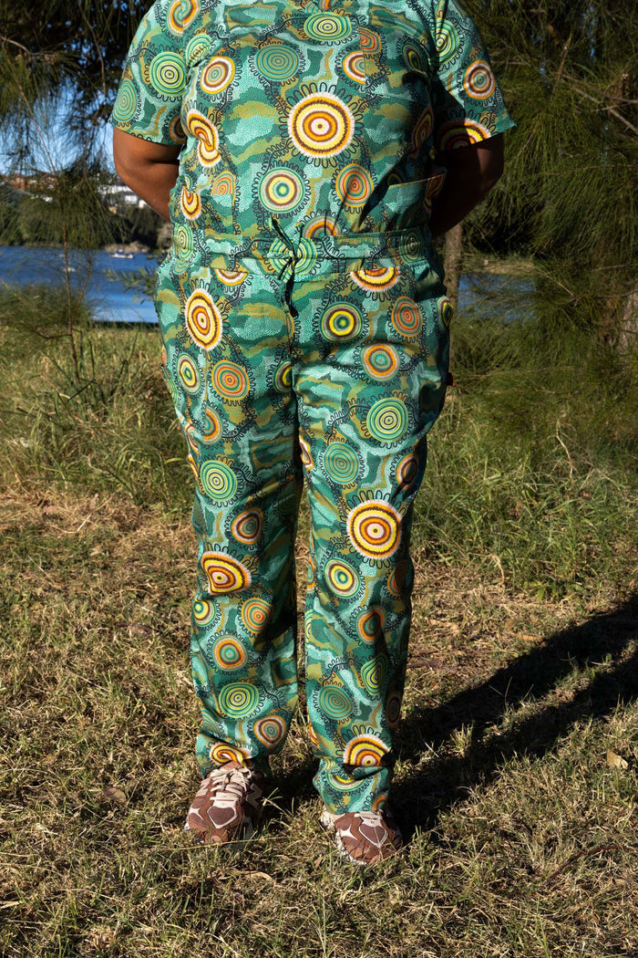 Birthing Grounds - Women's Premium Printed Scrub Pants