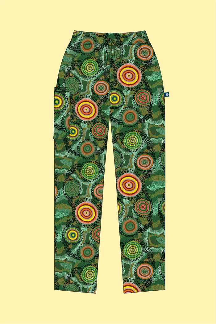Birthing Grounds - Women's Premium Printed Scrub Pants