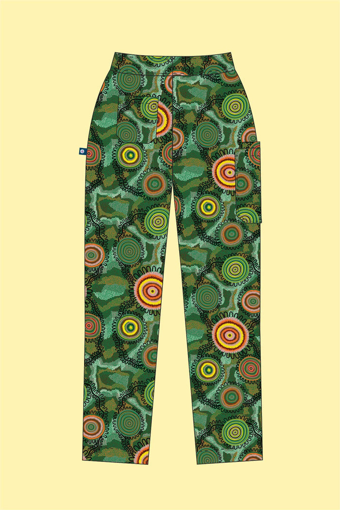 Birthing Grounds - Women's Premium Printed Scrub Pants