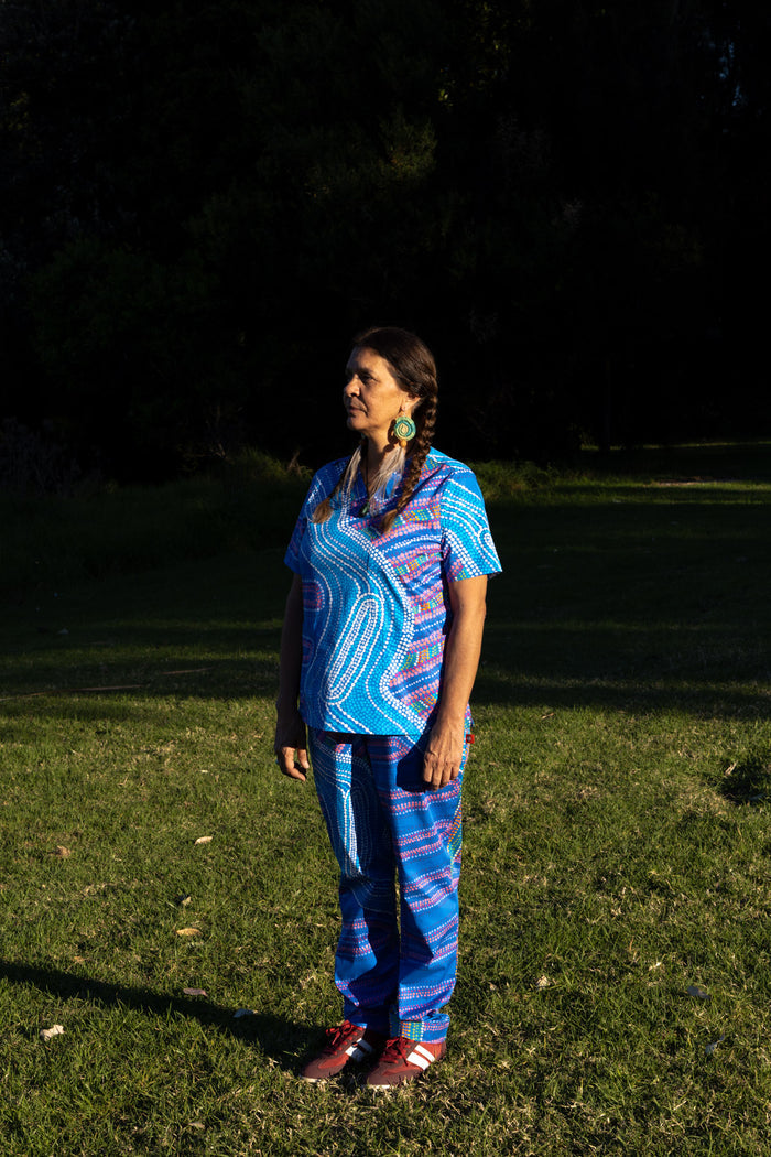 Birthing Site - Women's Premium Printed Scrub Pants