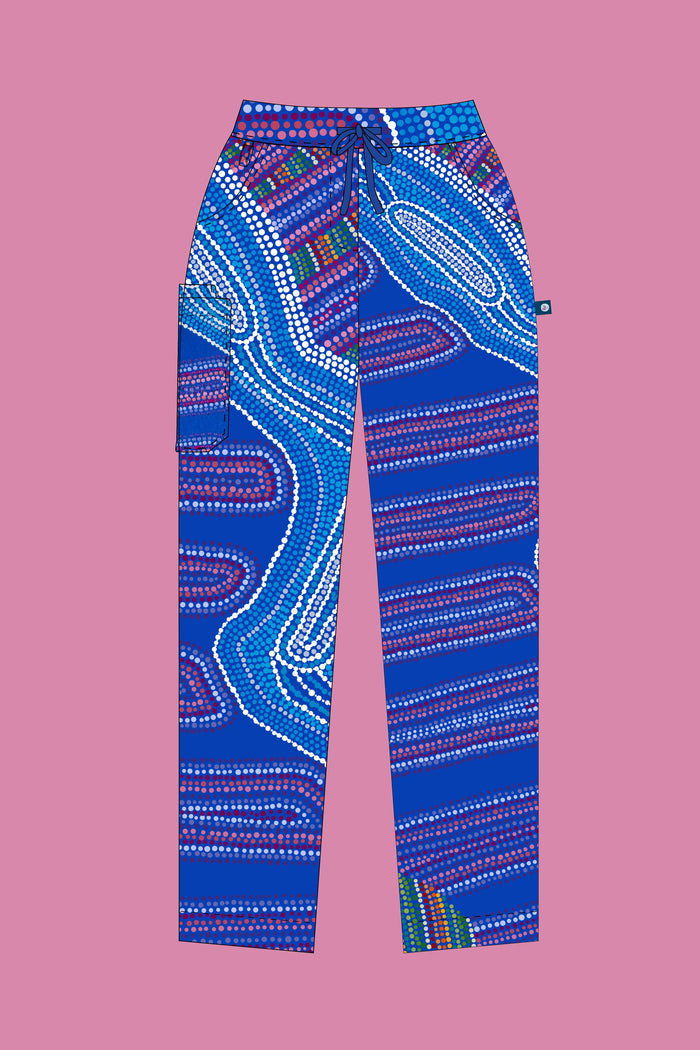 Birthing Site - Women's Premium Printed Scrub Pants