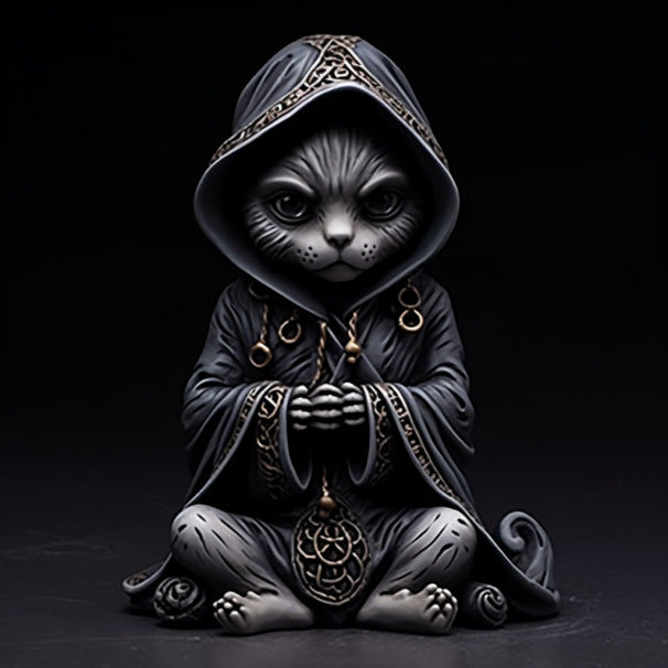 Black Cat Resin Craft Ornament Home Decoration Desktop Statue 🇨🇳