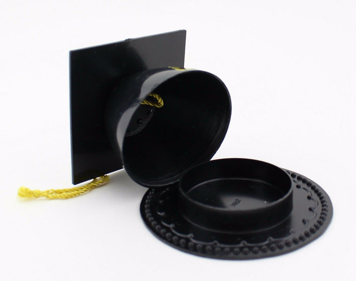 Black Graduation hat Cap Party Favor Box 3.5 Inch Graduation Party - artcovecrafts.com