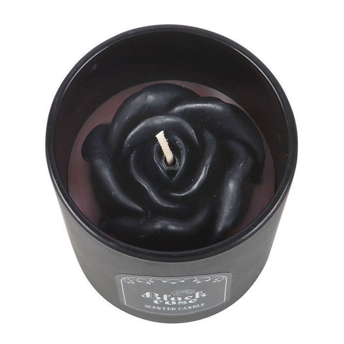 Black Rose Candle with 3D Roses 🇬🇧