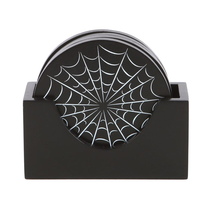 Black Spiderweb Coaster Set 🇬🇧