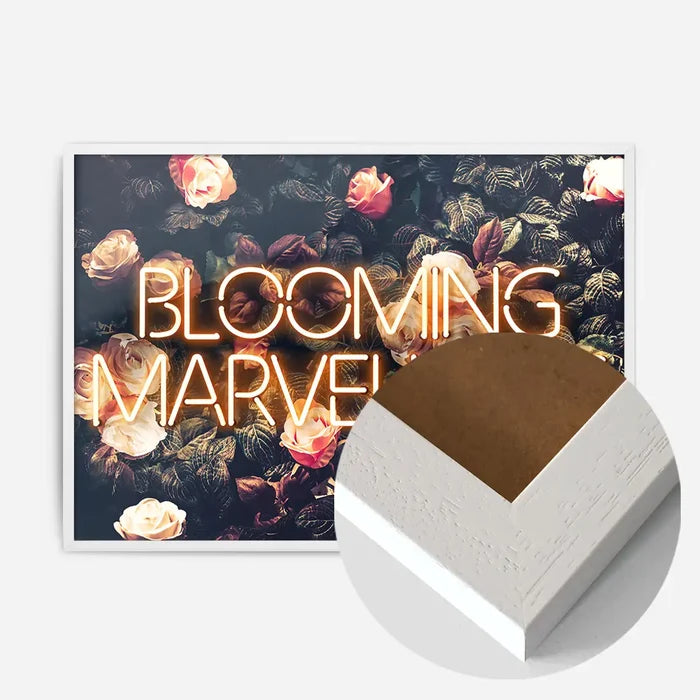 21x30cm | 8¼ x 11¾in / White Wood Frame