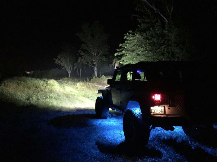 Blue LED Rock Lights