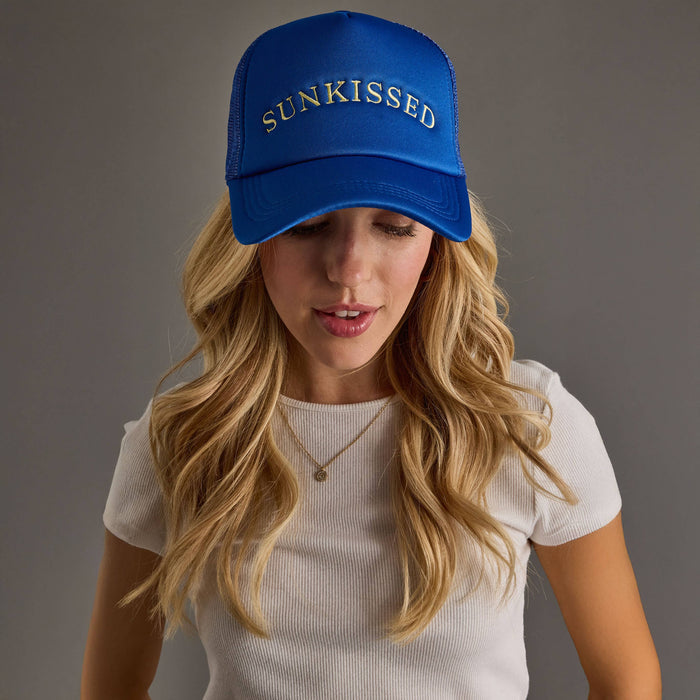 Blue Sunkissed Trucker Hat