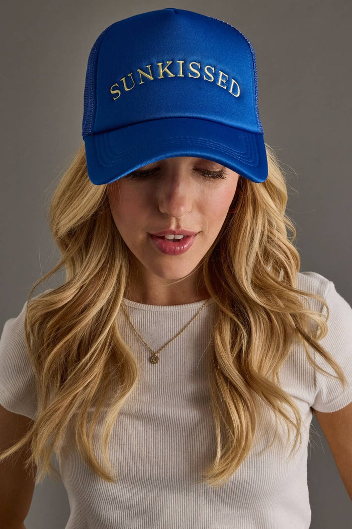 Blue Sunkissed Trucker Hat