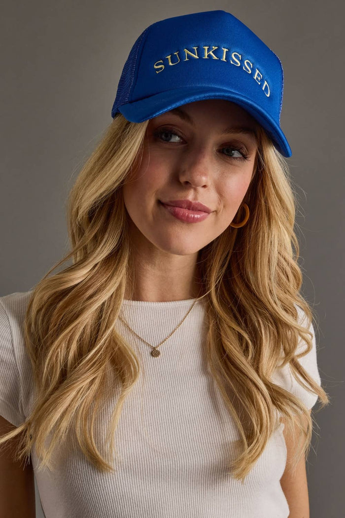 Blue Sunkissed Trucker Hat