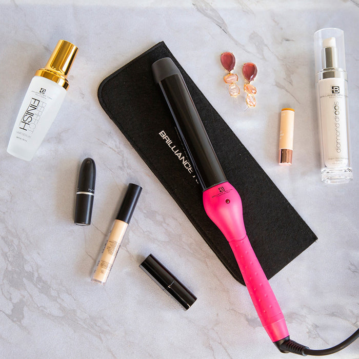 BNY Limited Edition Volume Setter Diamond Infused 1" Curling Wand Iron - ikatehouse