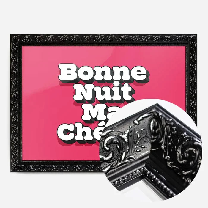 21x30cm | 8¼ x 11¾in / Black Ornate Frame