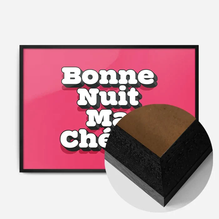 21x30cm | 8¼ x 11¾in / Black Wood Frame