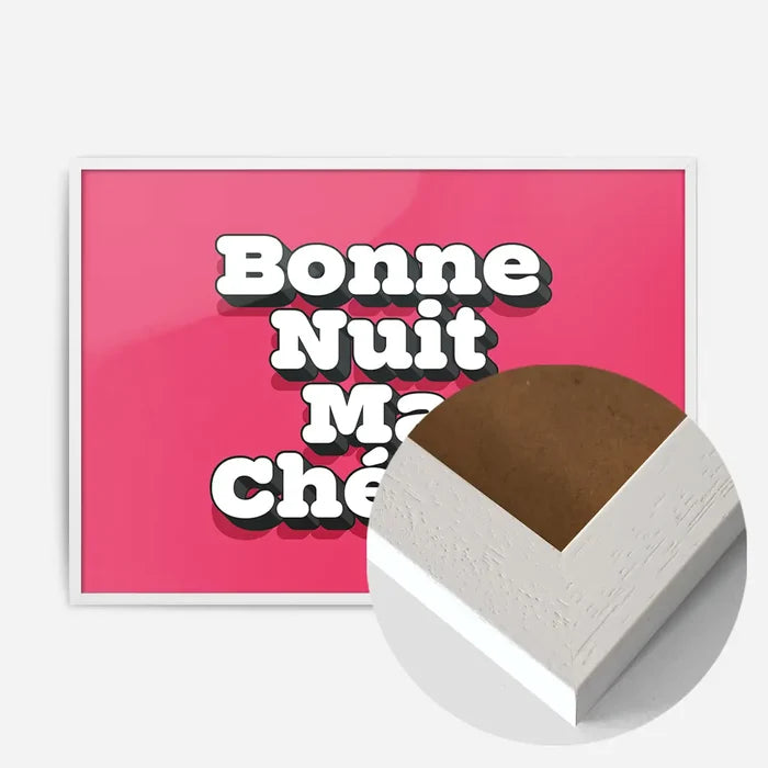 21x30cm | 8¼ x 11¾in / White Wood Frame