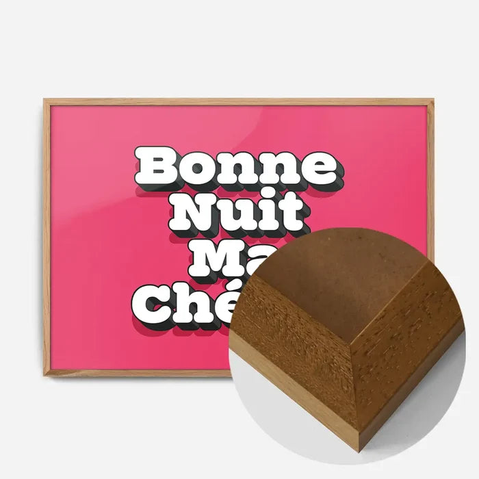 21x30cm | 8¼ x 11¾in / Oak Wood Frame