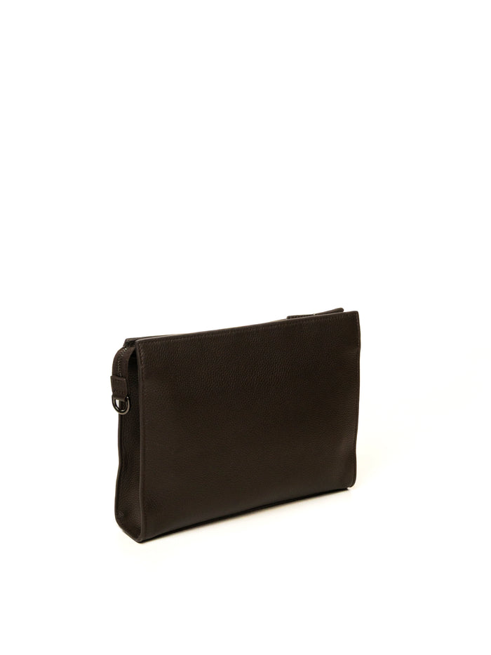 GIANNI CHIARINI borsa a mano pelle testa di moro 18195 GRNCRV-13792