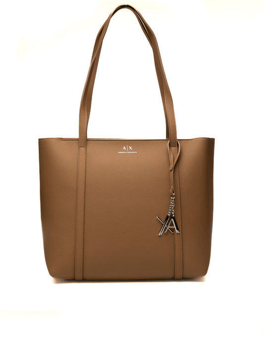ARMANI EXCHANGE borsa a spalla beige/marrone 942930 CC726-M1250