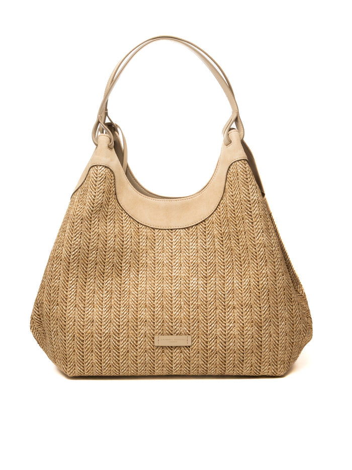 GIANNI CHIARINI borsa a spalla dua beige 12340 DUA-211