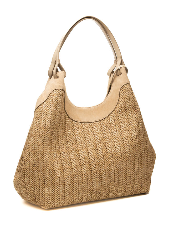 GIANNI CHIARINI borsa a spalla dua beige 12340 DUA-211