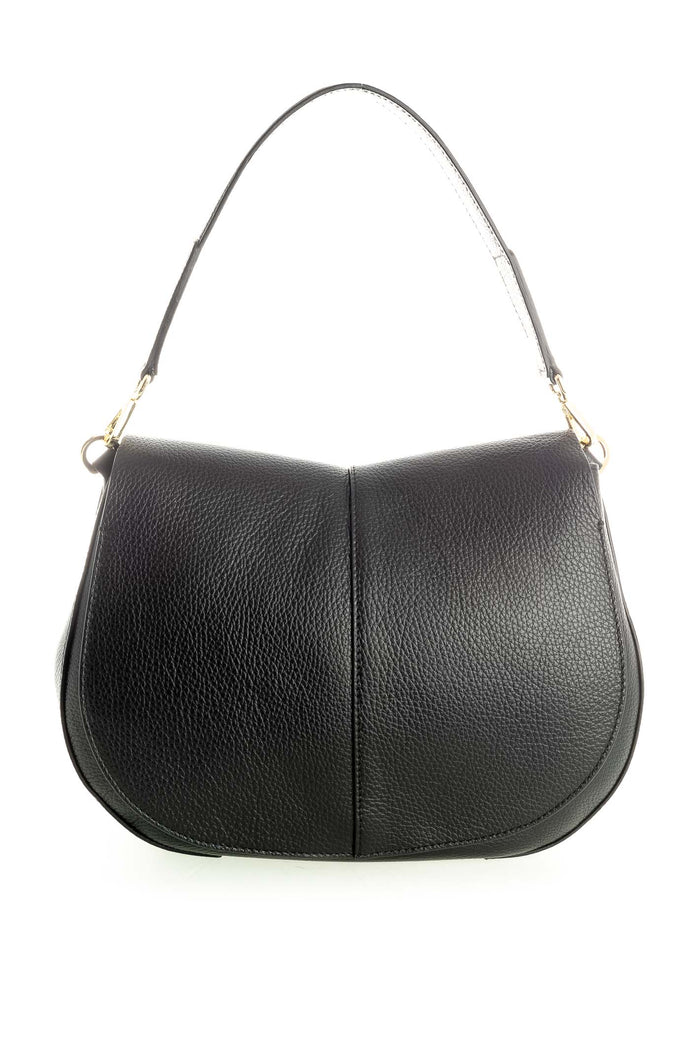 GIANNI CHIARINI borsa a spalla helena round nera 6037 HELENA ROUND-001