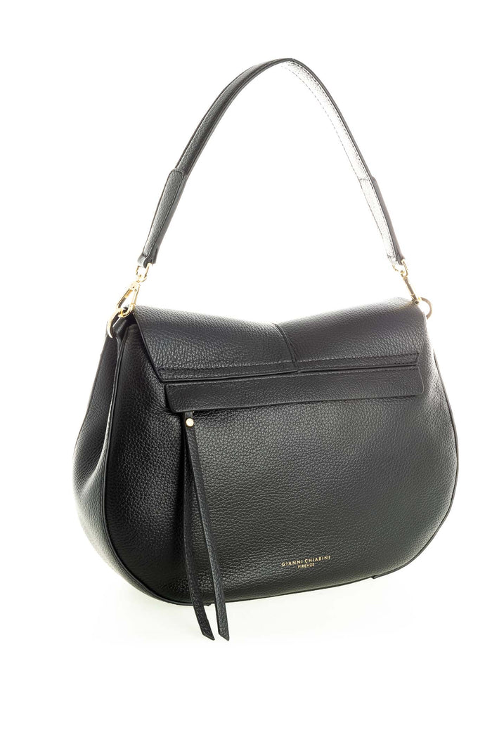 GIANNI CHIARINI borsa a spalla helena round nera 6037 HELENA ROUND-001