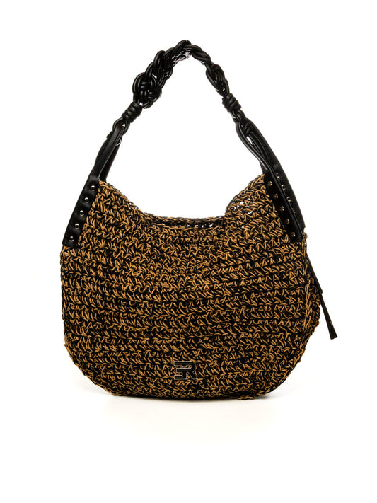 ERMANNO SCERVINO borsa spalla anika nero/oro 2083 ANIKA-293