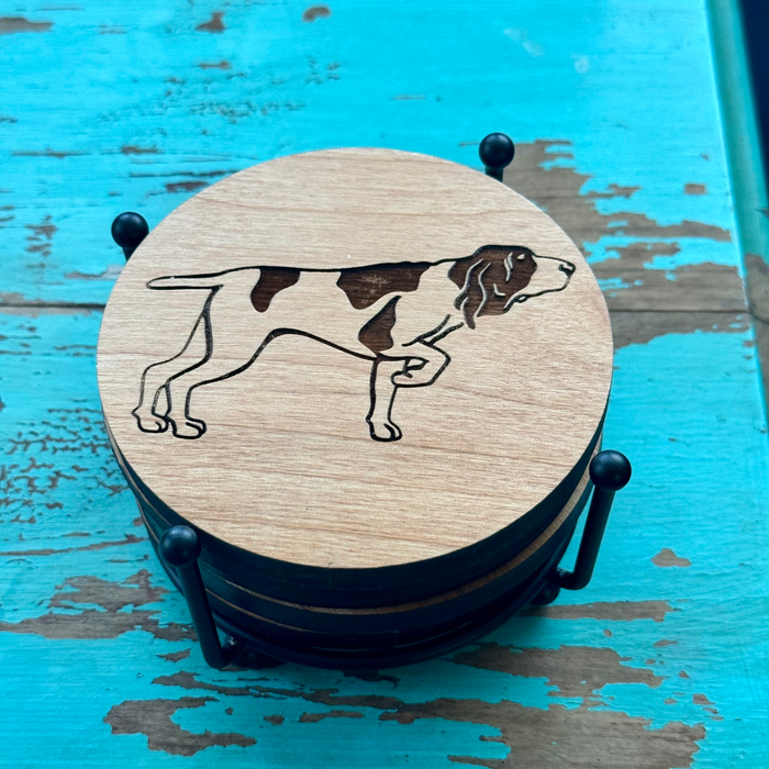 Bracco Italiano Coaster Set