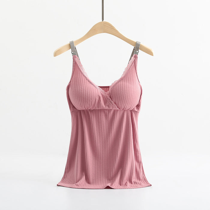 Breast feeding vest with cross elastic bra 🇨🇳