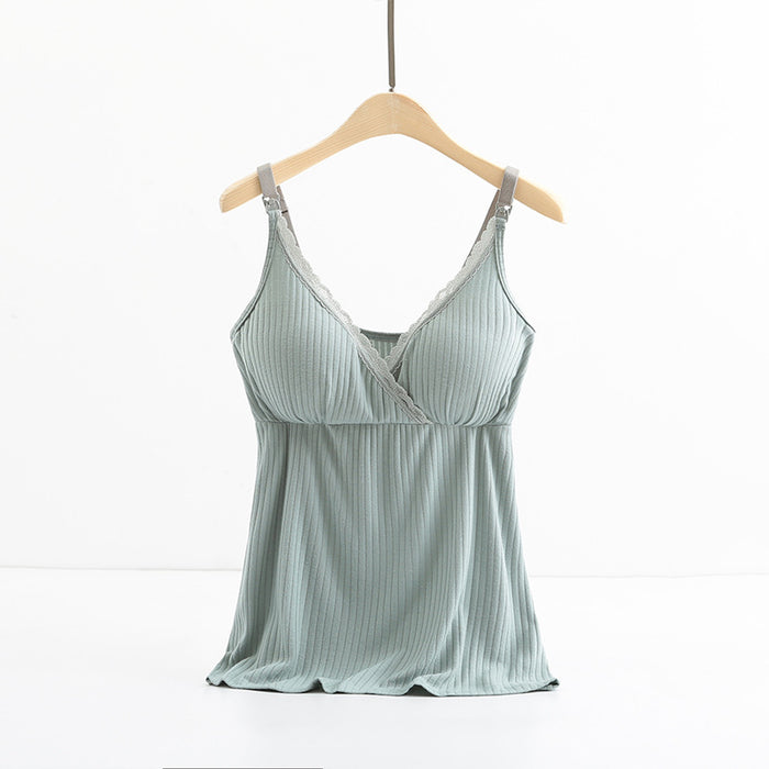 Breast feeding vest with cross elastic bra 🇨🇳