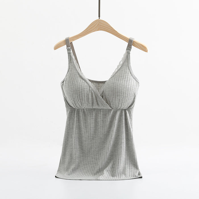 Breast feeding vest with cross elastic bra 🇨🇳