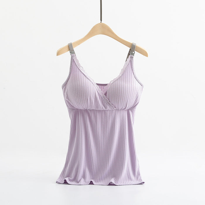 Breast feeding vest with cross elastic bra 🇨🇳